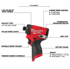 Milwaukee 3453-20 M12 FUEL 1/4" HEX IMPACT DRIVER