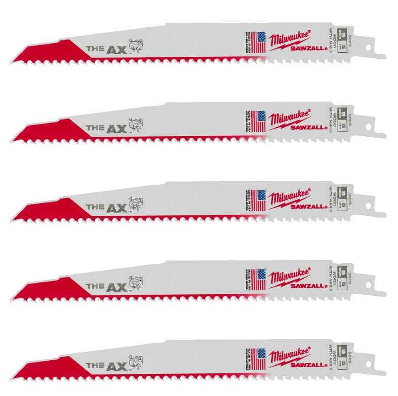 Milwaukee 48-00-5026 BLADE RECIP 5TX 9IN 5PK