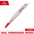 Milwaukee 48-00-5026 BLADE RECIP 5TX 9IN 5PK