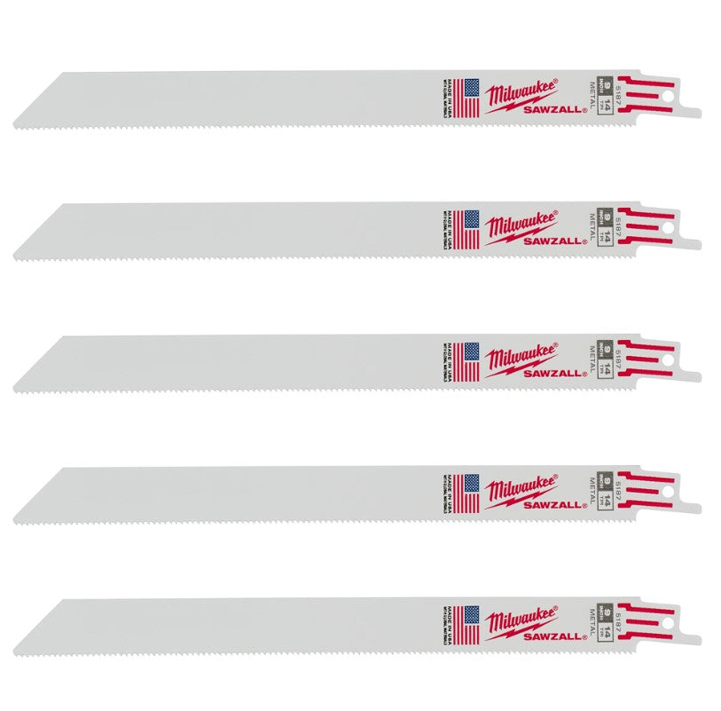 Milwaukee 48-00-5187 BLADE RECIP 14T 14TX9IN 5PK