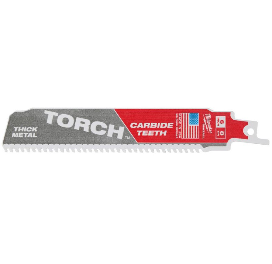 Milwaukee 48-00-5301 6" 8TPI THE TORCH WITH CARBIDE TEETH 3PK