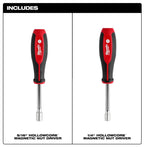 Milwaukee 48-22-2542 2PC SAE HOLLOWCORE MAGNETIC NUT DRIVER SET