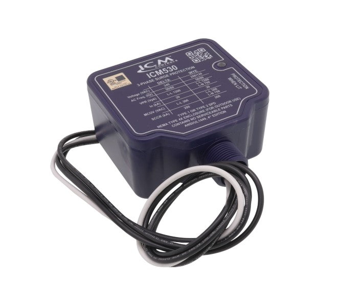 ICM Controls ICM530-3PH SURGE PROTECTIVE DEVICE, DELTA 240VAC OR WYE 120/208VAC