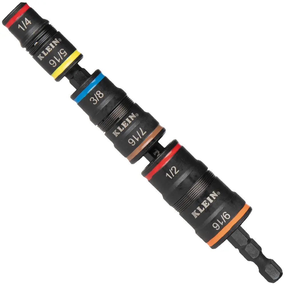 Klein 32910 7-IN-1 IMPACT RATED FLIP SOCKET SET WITH HANDLE