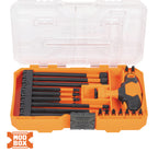 Klein 33804 PROFLEX IMPACT-RATED INTERCHANGEABLE RATCHETING T-HANDLE SET, 23-PIECE