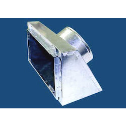 M&M METAL MBX-6091 RGSTR BOX 12X6X7 R6 INSUL SLANT TOP W/ SNAP RAIL FLANGE #643