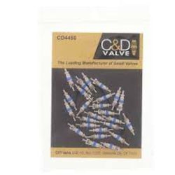 C&D Valve CD4460/25 Valve Core, Blue/Silver