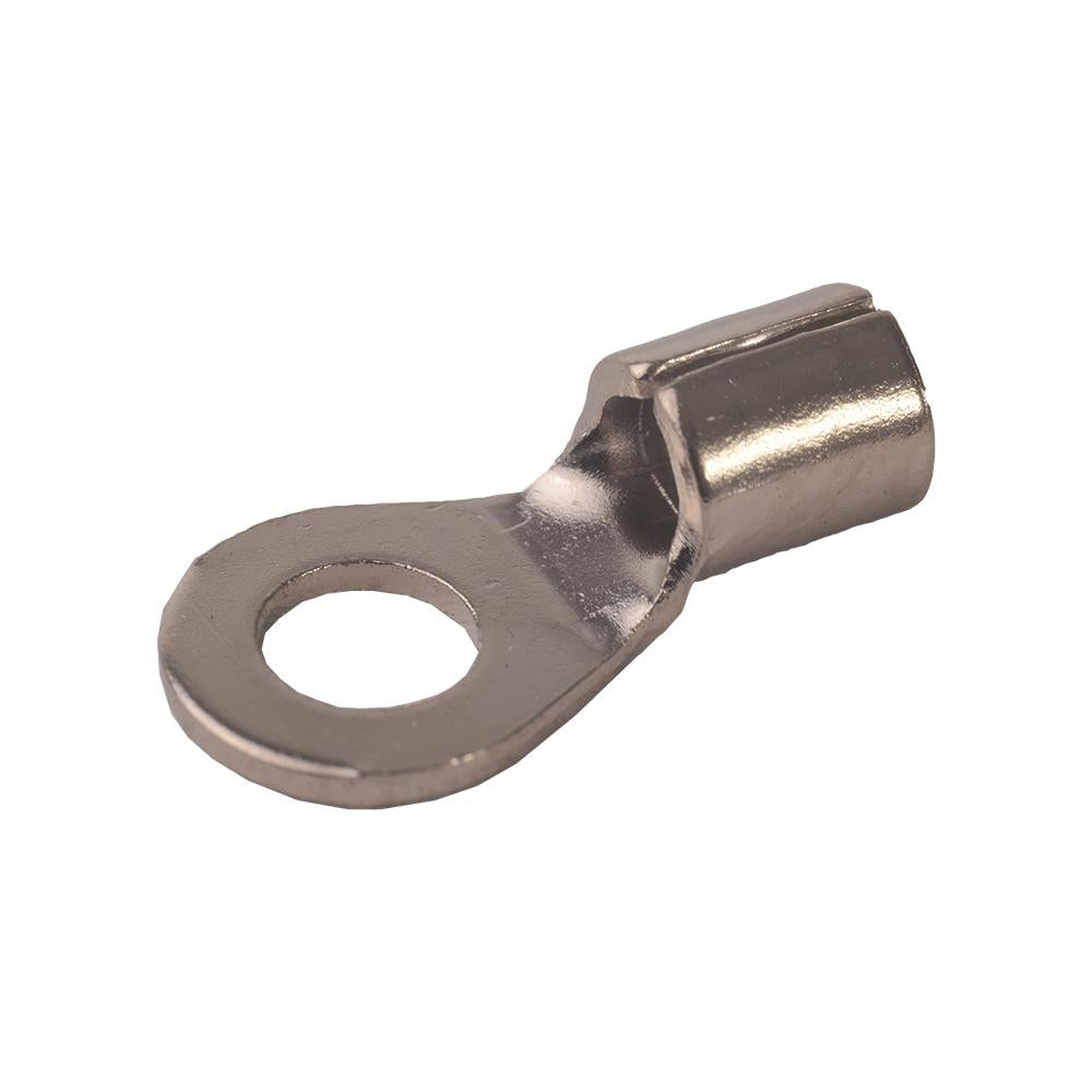 Diversitech 4252CX Non-Insulated Solderless Ring Terminal, 12 to 10 AWG Conductor, Steel, Silver