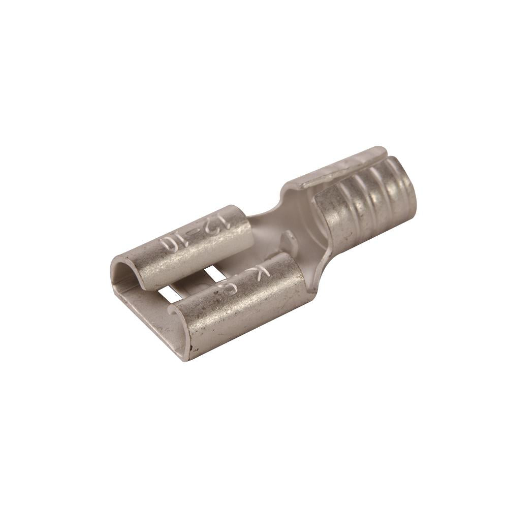Diversitech Devco  60251 Slip On Terminal, 12 to 10 AWG Conductor, 1/4 in Tab, Brass, Non-Insulated