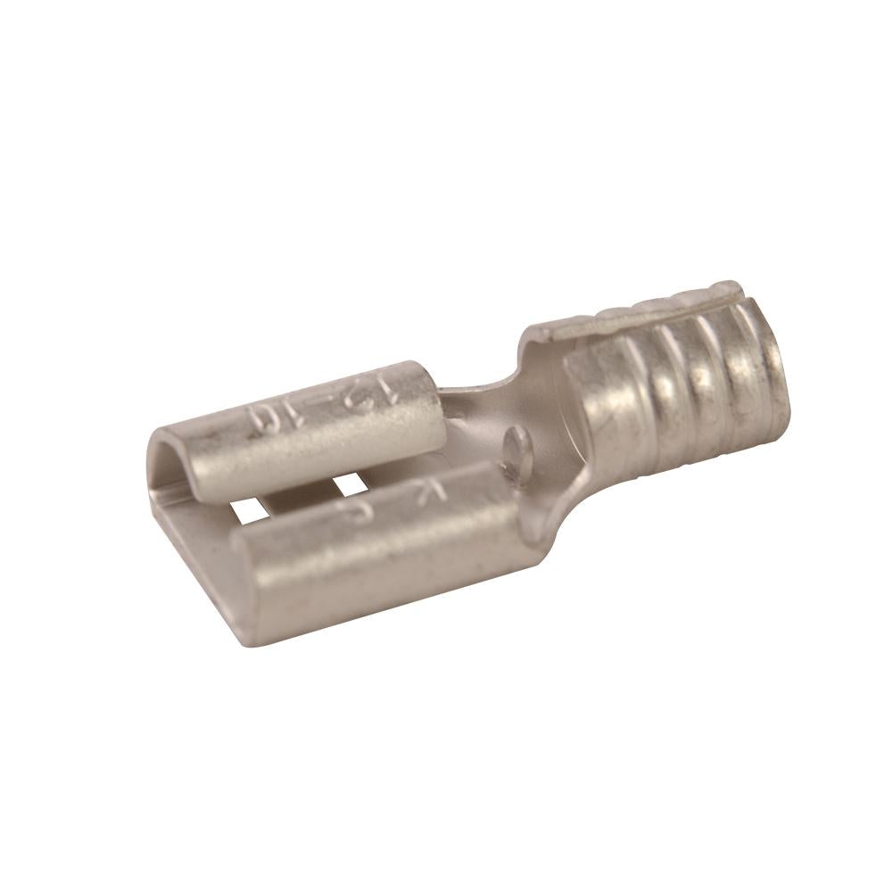 Diversitech 60251CX Slip-On Solderless Terminal, 12 to 10 AWG Conductor, Brass, Non-Insulated