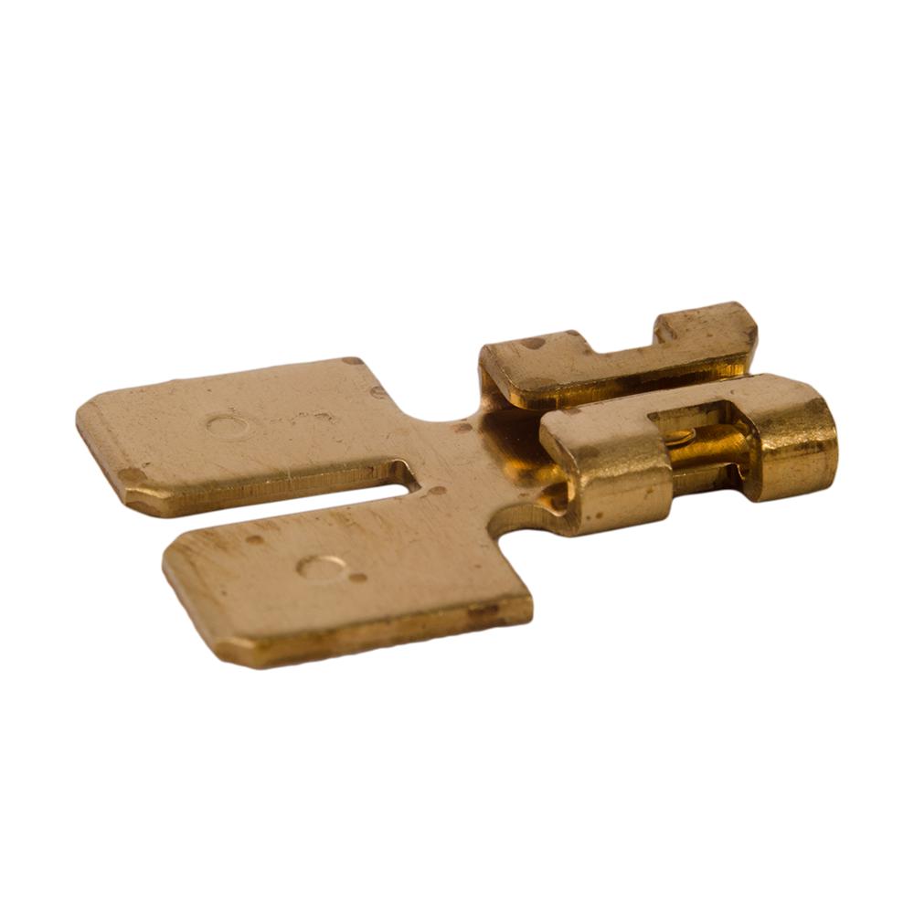 Diversitech Devco  6211 Wye Non-Insulated Tab Adapter, 1/4 in, Brass