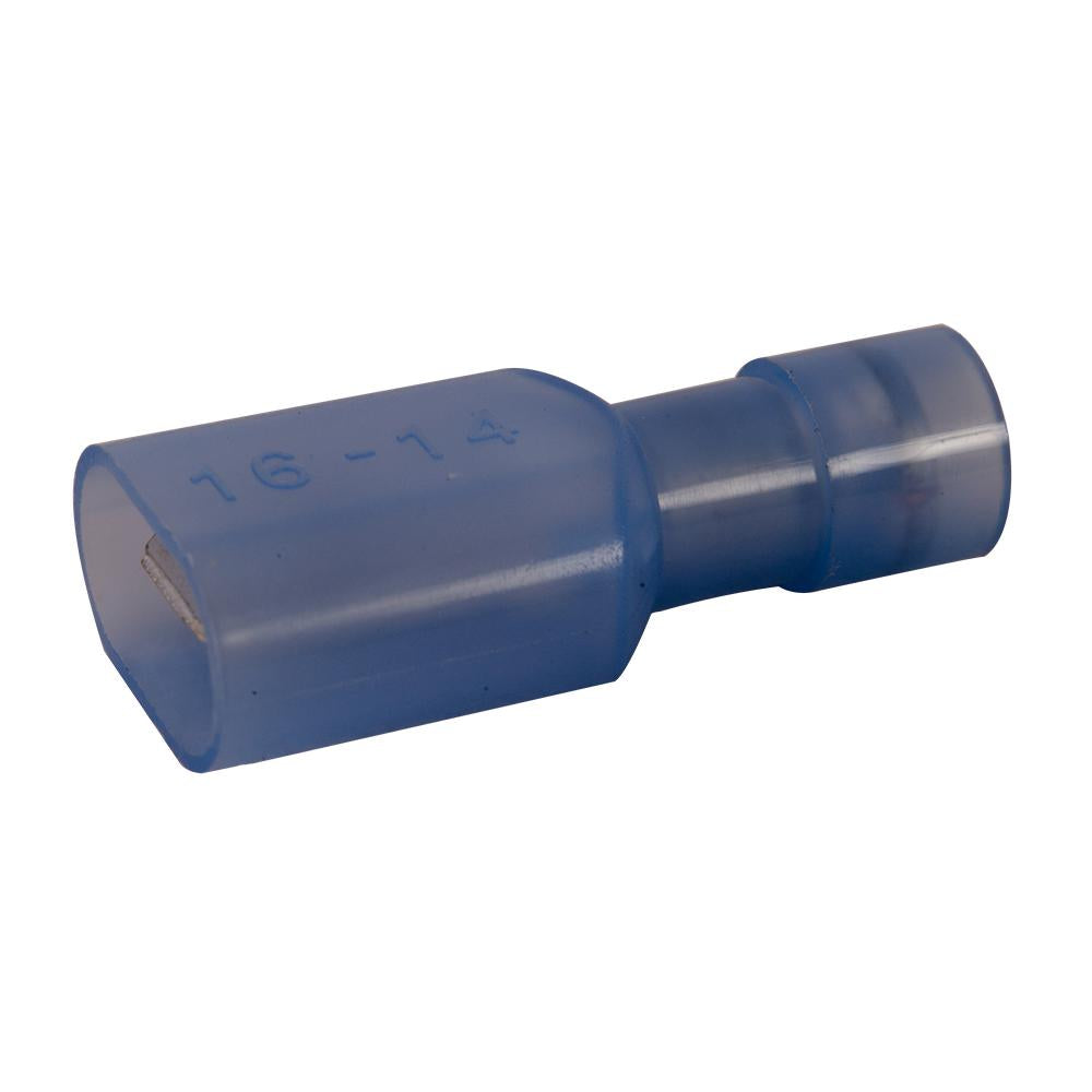 Diversitech 6234 Fully Insulated Slip-On Solderless Terminal, 16 to 14 AWG Conductor, 1/4 in Tab