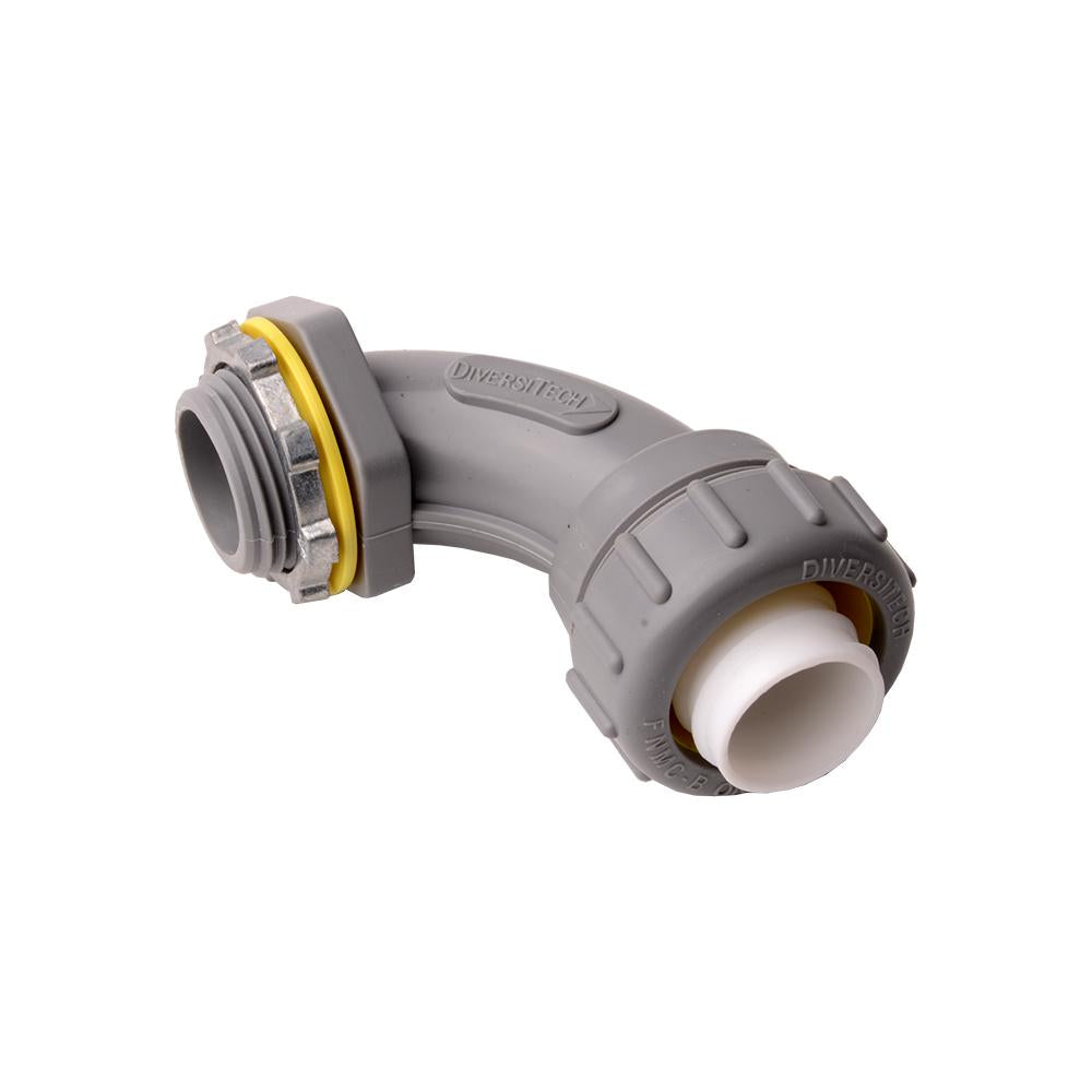 Diversitech 750-NMLT9075 Liquid Tight Elbow Connector, 3/4 in Trade, 90 deg, Non-Metallic