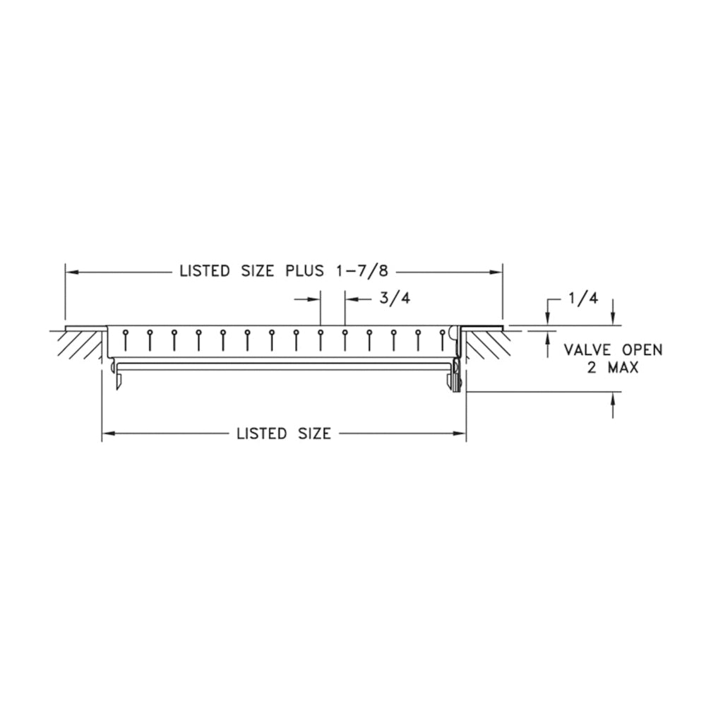 Hart & Cooley 821 14x8 075019 WHT VERTICAL SUPPLY REGISTER