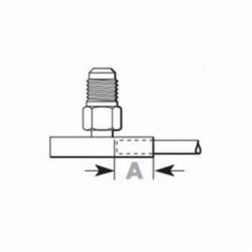 JB Industries A31136 Braze Tee, 3/8 x 1/2 in Nominal, ODS x Access x ODF