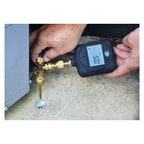 JB Industries A32525SVT Vacuum Rated Valve Core Removal Tool With 1/4 in Slide Valve Side Port and Torque Setting Knob, Brass