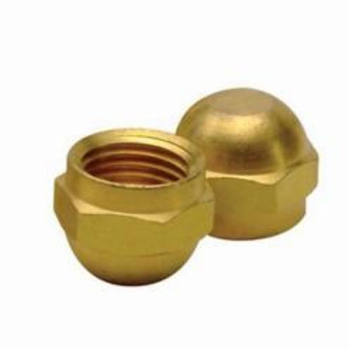 JB Industries N5-4 440 Cap, 1/4 in Nominal, Flare, Brass, Domestic