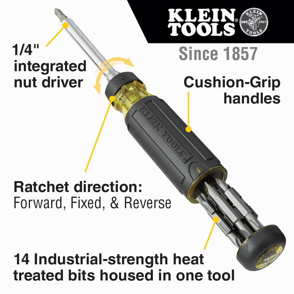 Klein 32305 15IN1 SCREWDRIVER RATCHET