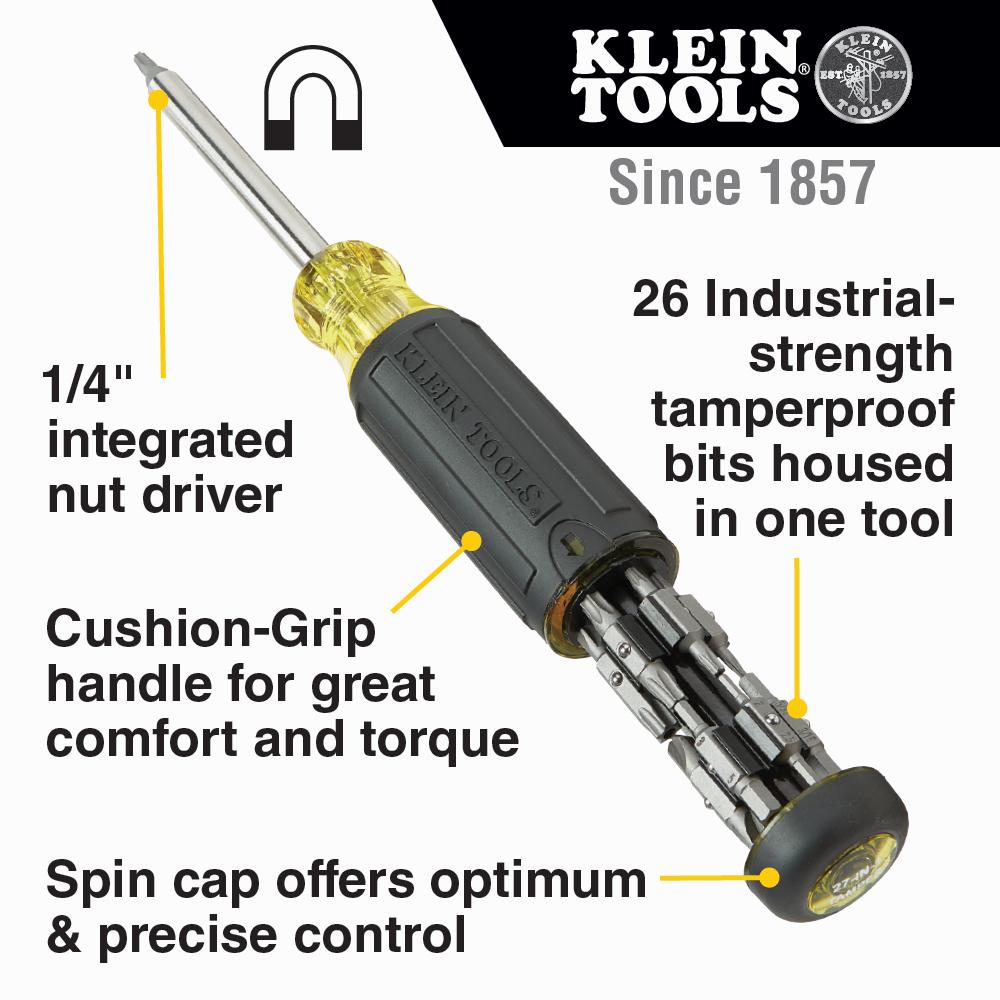 Klein 32307 SCREWDRIVER TAMPER 2 27IN1
