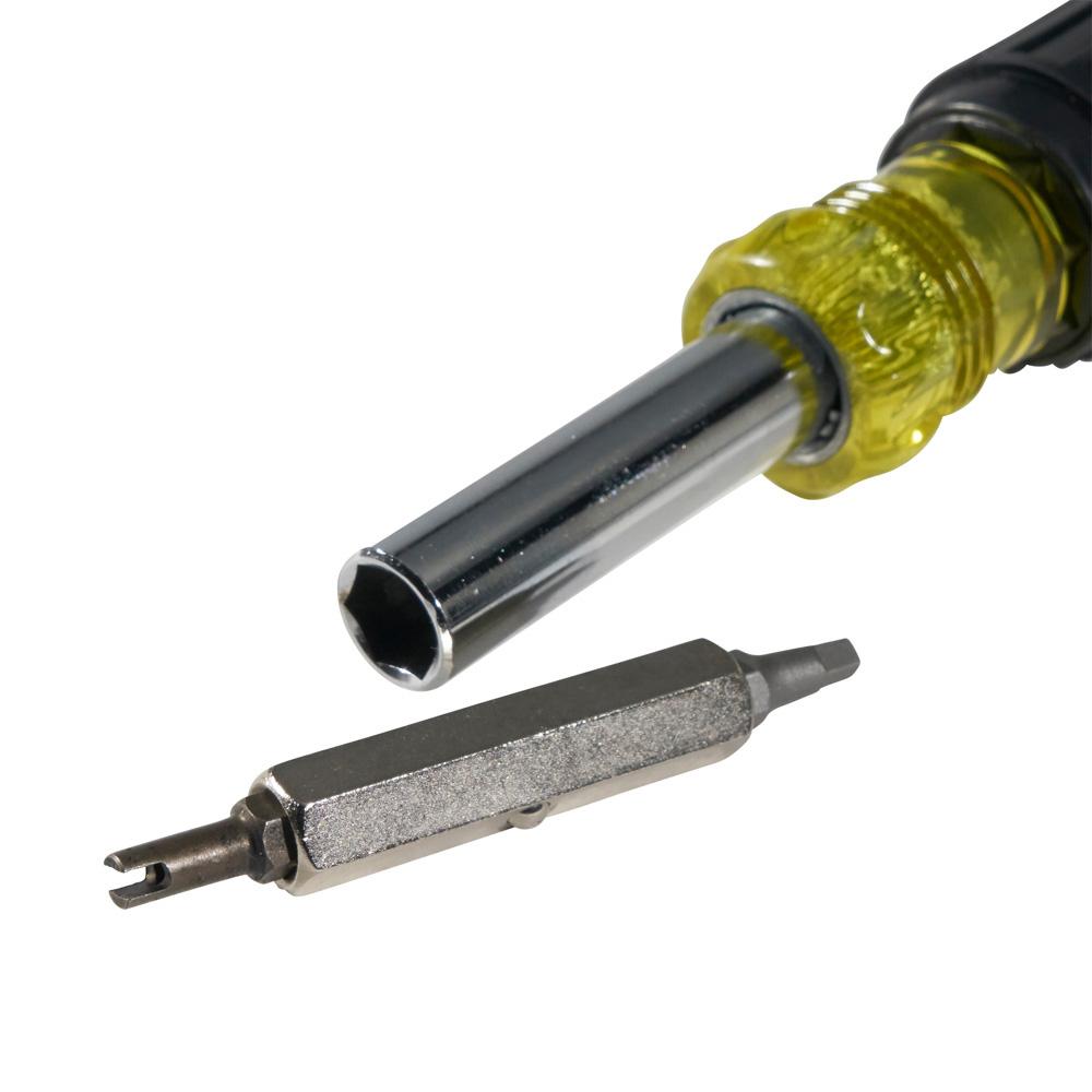 Klein 32527 11-IN-1 SCREW NUT DRIVER W/ SHRADER VALVE CORE REMOVER