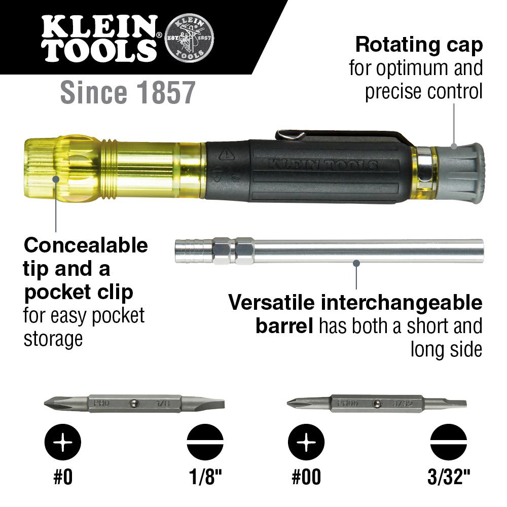 Klein 32614 SCREWDRIVER POCKET 4 4IN1