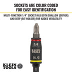 Klein 32768 3-IN-1 IMPACT FLIP 2-PC 5" & 3" LENGTH
