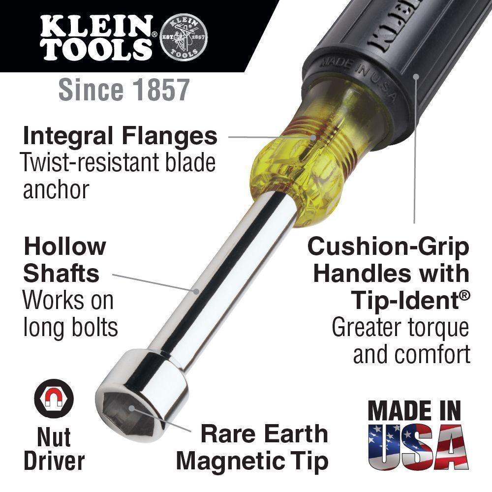 Klein 646M NUT DRIVER SET MAG 1/ 1/4" 5/16"