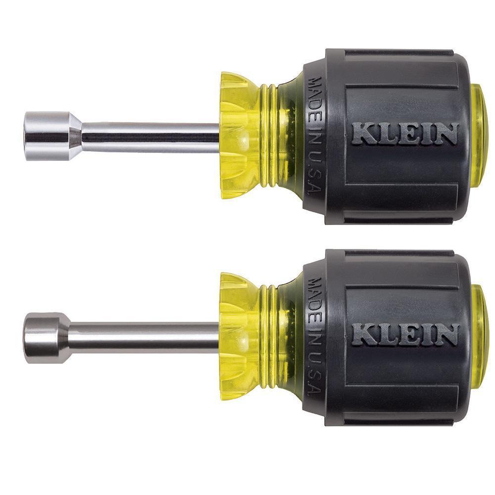 Klein 610M NUT DRIVER SET 1/4^ 5 5/16" RED YELLOW MAGNETIC