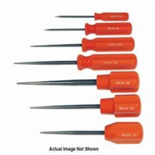 Malco  A20 Pointed Tip Scratch Awl, 1/4 in Drive, 7-3/4 in OAL, High Carbon Steel Fluted Shank
