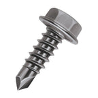 Malco  Bit-Tip  BT131T Self Drilling Screw, #8-18, Hex Washer Head, Hex Drive, Steel