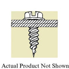 Malco  Zip-In  HW8X1/2ZT Self-Piercing Sheet Metal Screw, #8, Hex Washer Head, Slotted Drive, Zinc Plated