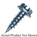 Malco  Zip-In  HW8X1/2ZT Self-Piercing Sheet Metal Screw, #8, Hex Washer Head, Slotted Drive, Zinc Plated
