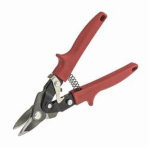 Malco  Max2000  M2005 Bulldog Aviation Snip, 0.038 to 0.062 in Cutting, 1-1/16 in L of Cut, Notch/Trim Snip, Alloy Steel Blade, Die Pressed Steel/Red Thermoplastic Grip Handle