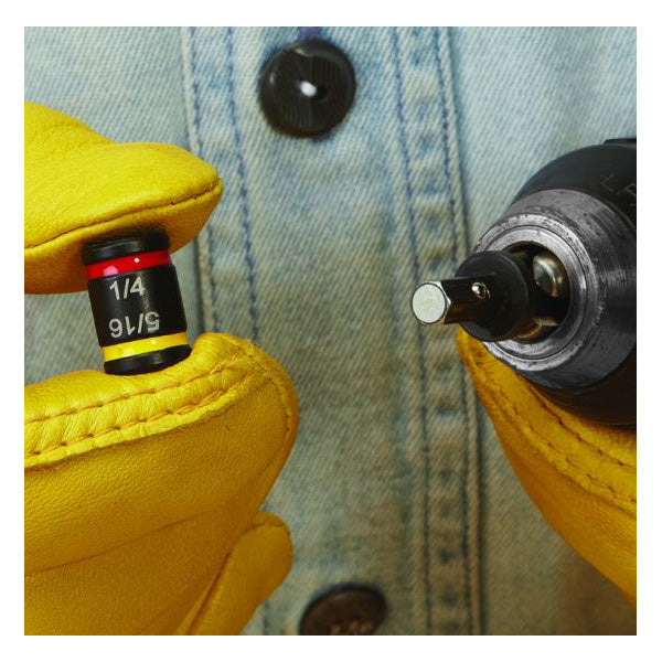 Malco  MSHC Reversible Dual-Sided Hex Chuck Driver, 1/4 in, 5/16 in, Hex Shank
