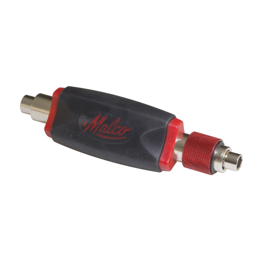Malco  4IN1 Multi Socket Nut Driver, 1/4, 5/16, 3/8, 7/16 in, 3-Lobe/Non-Slip Handle