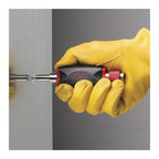 Malco  4IN1 Multi Socket Nut Driver, 1/4, 5/16, 3/8, 7/16 in, 3-Lobe/Non-Slip Handle
