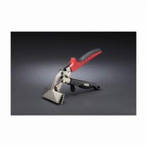 Malco  S3R Offset Hand Seamer, 24 ga Metal Gauge, 3-1/4 in W x 1-1/4 in D Straight Jaw, Graduations 1/4 in Increments, Ergonomic/RedLine  Handle