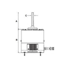 MARS 10874 AZURE 1/8-1/2HP COND MTR