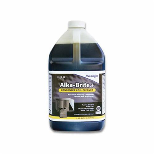 Nu-Calgon Alka-Brite Plus 4120-08 High Foaming Coil Cleaner, 1 gal Bottle, Liquid, Brown, Bland