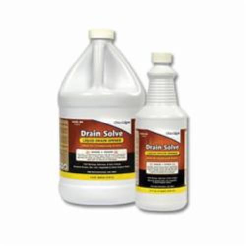 Nu-Calgon Drain Solve 4165-24 Drain Opener, 1 qt Bottle, Liquid, Clear, Odorless