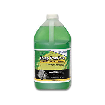 Nu-Calgon Evap Pow'r-C  4168-08 No-Rinse Alkaline Coil Cleaner, 1 gal Bottle, Liquid, Green, Butyl