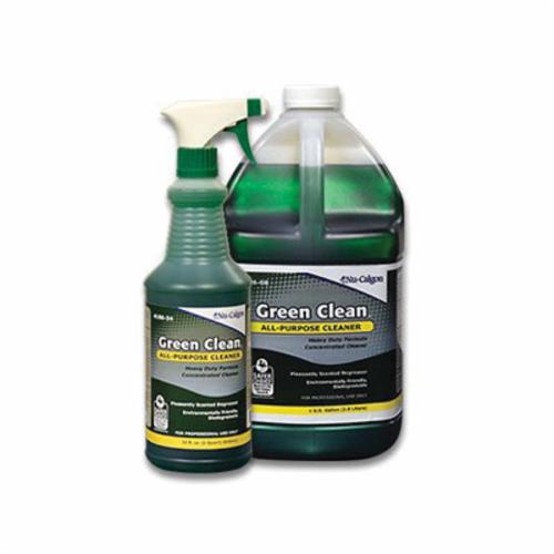 Nu-Calgon Green Clean  4186-08 Concentrated All Purpose Coil Cleaner, 1 qt Bottle, Liquid, Green, Lime