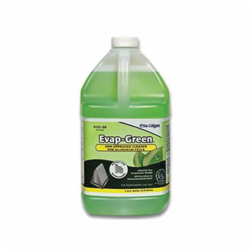 Nu-Calgon Evap-Green  4191-08 Coil Cleaner, 1 gal Bottle, Liquid, Clear Green