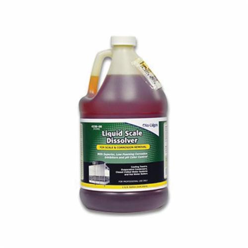 Nu-Calgon 4330-08 Scale Dissolver, 1 gal Bottle, Liquid, Clear Orange, Pungent Acidic