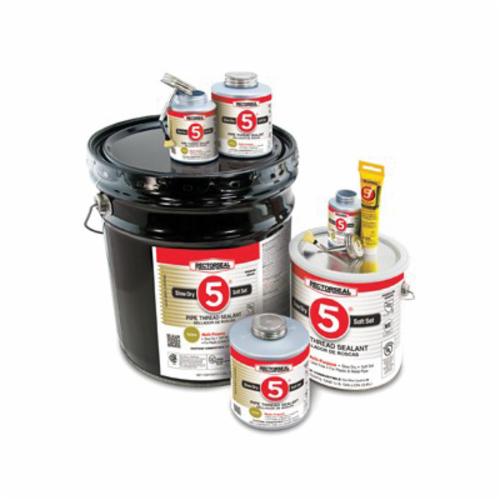 RectorSeal  No. 5  25631 Multi-Purpose Premium Pipe Thread Sealant, 0.5 pt Can, Yellow