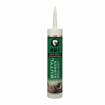 Red Devil  RD PRO  06970I Architectural Grade Butyl Sealant, 10.1 oz Cartridge, White, Butyl Rubber Blend Base