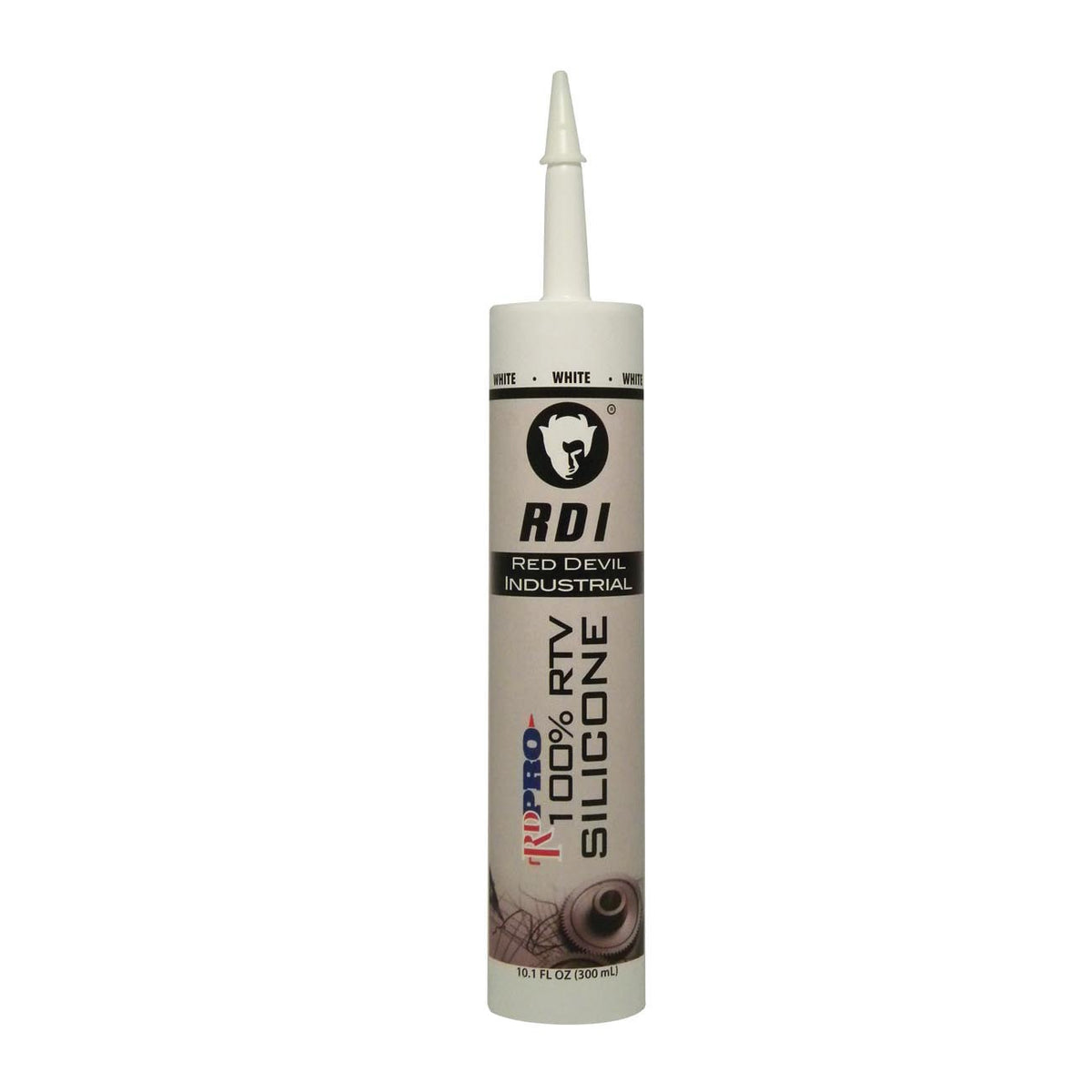 Red Devil  RD PRO  08160I Industrial Grade RTV Silicone Sealant, 10.1 oz Cartridge, White, Proprietary Siloxane Blend Base