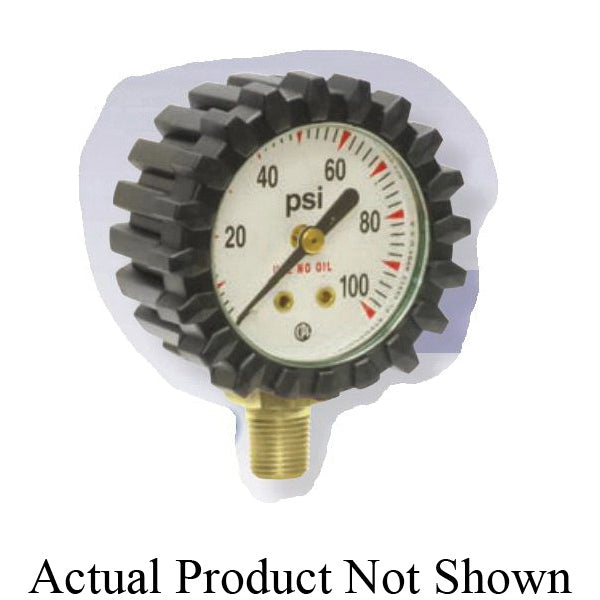 UNIWELD  G56D Welding Gauge With Rubber Boot, Steel, Green, Powder Coated