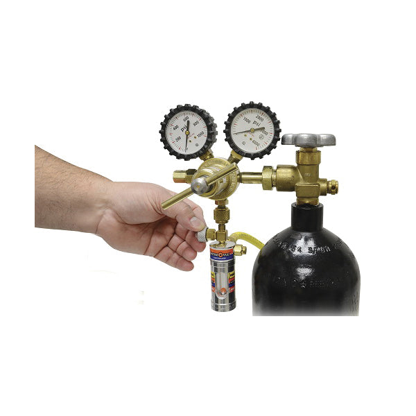 UNIWELD  NitroVue  NV1 Flow Indicator, 200 psi Pressure, Female Flare x Male Flare Connection